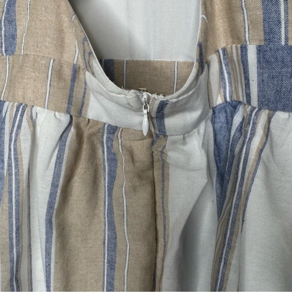 Altar'd State Blue and Tan Striped Mini Dress - Picture 8 of 10